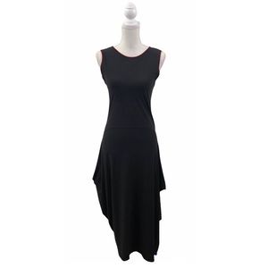 Marithe Francois Girbaud Dress dark gray with orange trim on sleeves